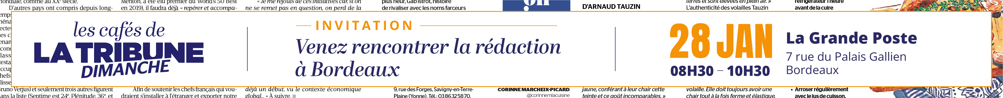 Les Cafés de La Tribune Dimanche à Bordeaux